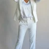 Freda Pants in Off White