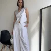 Freda’s Silk Vest in ivory