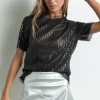 Gabella Sequin top