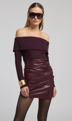 Gabrielle Top in malbec