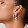 Gigi Hoops in silver