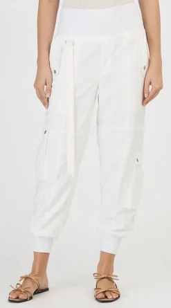Harmony Parachute Pant in White