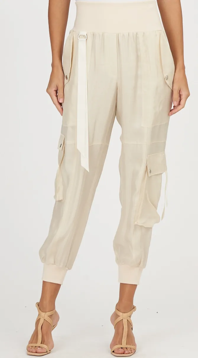 HARMONY PARACHUTE PANT IN LIGHT PLASTER – COMING SOON