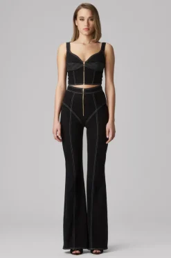 Haze Denim Bra Top Black