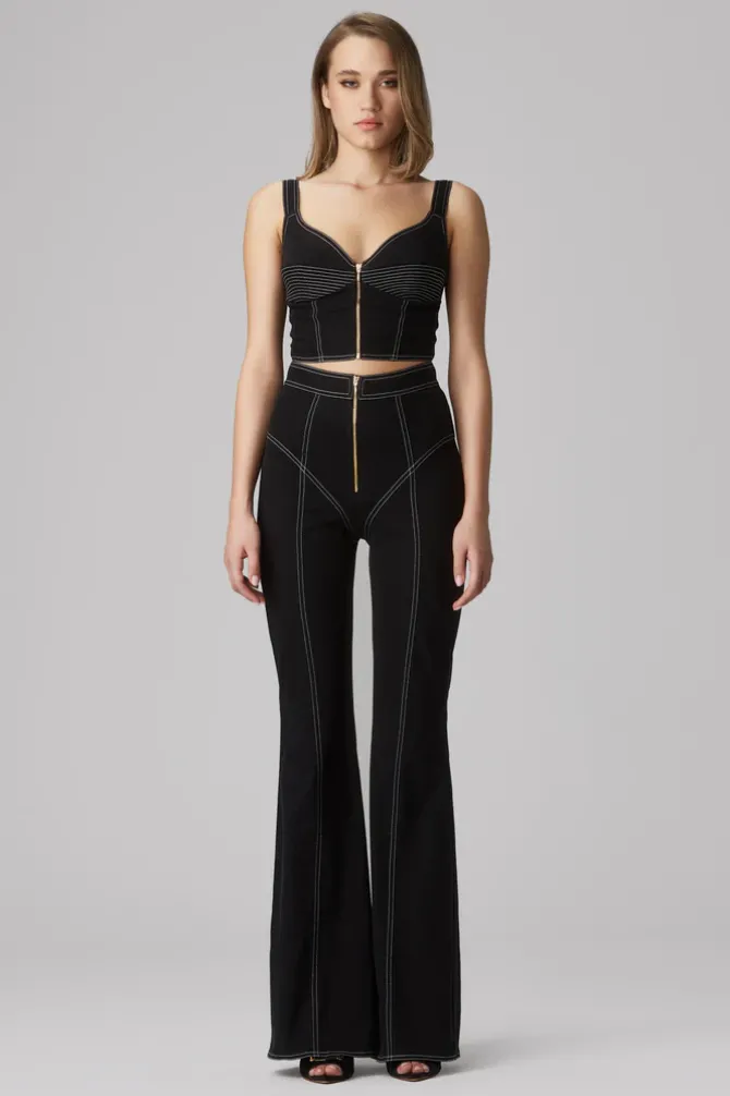 Haze Denim Bra Top Black