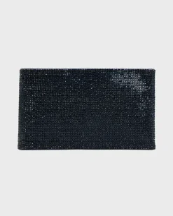Heidi Rhinestone Clutch in black