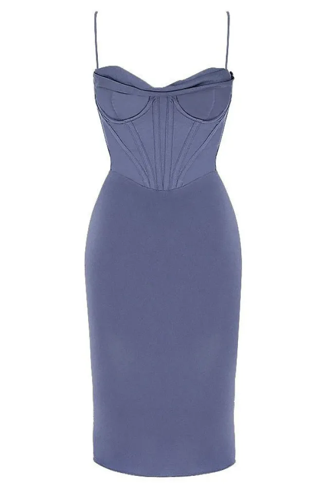 Isabel Dress in navy – small