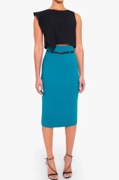 jackie o High waisted skirt in Jade-14