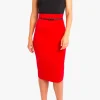 jackie o High waisted skirt in red -14