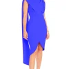 janella sheath dress in vibrant blue