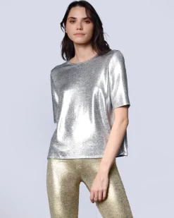JAVIKANE top in silver