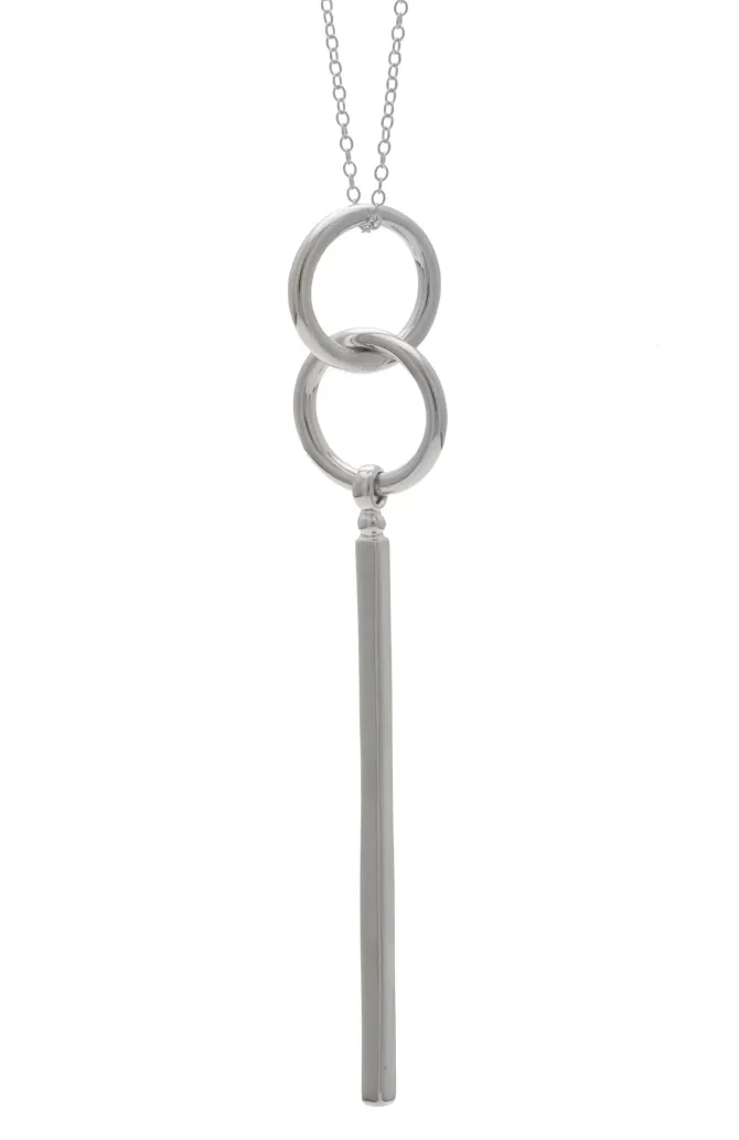 Jax Necklace in Rhodium