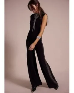 Jenna Gunmetal Stud Jumpsuit