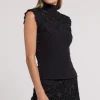 Joya Lace Combo Crepe Top