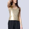 Juana Tank Top in gold – sz 8