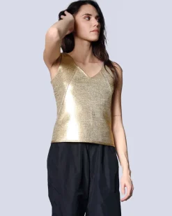 Juana Tank Top in gold – sz 8
