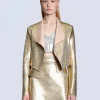 Julia Jacket in gold/blosssom sz 12