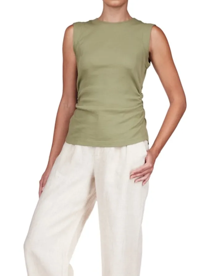 Juliet Ribbed Tank in sage – coming spring’25