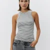 JULLIE STRIPE TOP – Grey Striped