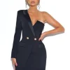 Keep Up Tuxedo Dress – xs