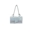 Kelly Rhinestone Clutch in silver