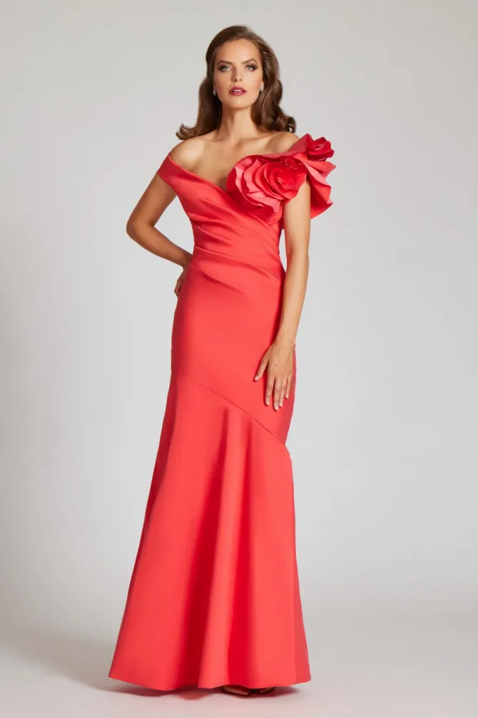 Kimmie Gown in tangerine