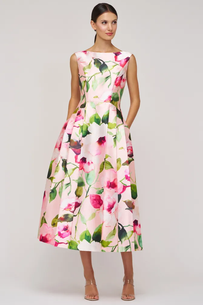 kristen tea length dress – coming may