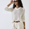 Ladder Stitch Knit Top
