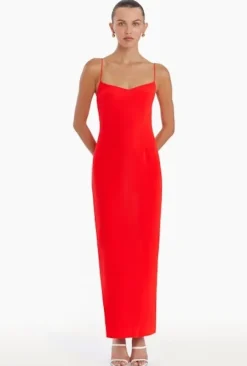 Lawrence Maxi Dress in Crimson