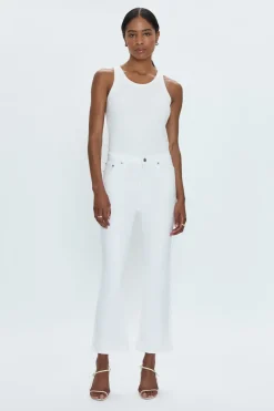 Lennon High Rise Boot Jean in Vivid White