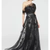 LENORA PETAL EMBROIDERED GOWN
