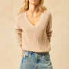 LEO SWEATER IN light mocha