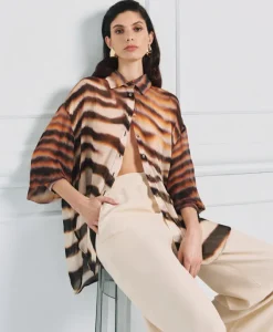 Lila Printed shirt