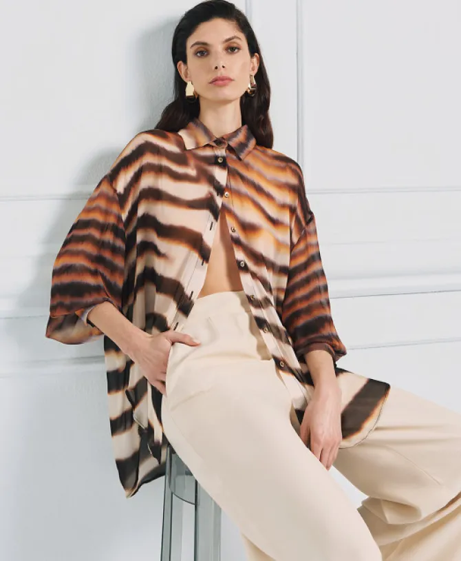 Lila Printed shirt