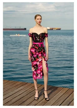 Lisa Pink Floral Dress