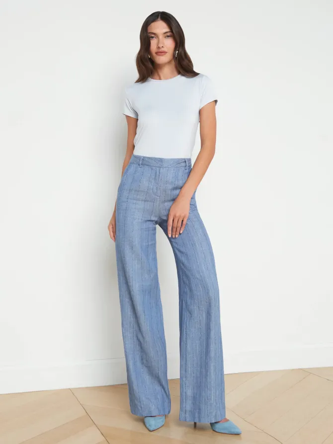 Livvy straight in slate blue -size 8