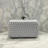 Lizette Clutch in silver