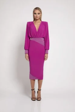 LOVER MAN DRESS in berry