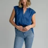 Lucy Top in denim blue