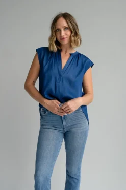 Lucy Top in denim blue