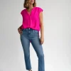 lucy top in hot pink