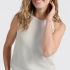 Madelina Knitted Tank in grey melange
