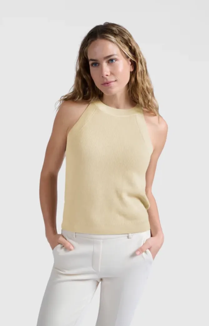 Madelina Knitted Tank in summer sand