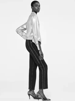 Manni Studded Pants in Astronaut