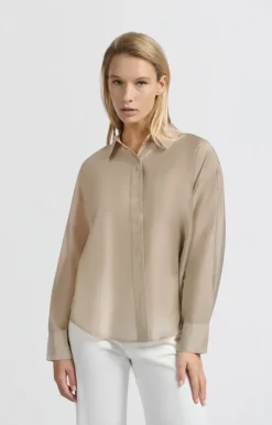 Marce Loose Fit Blouse in humus