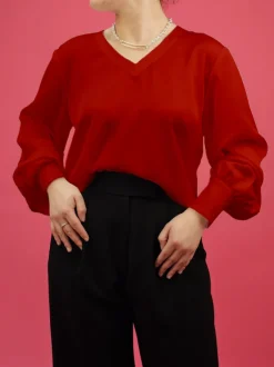 Martha Blouse in RED – Small