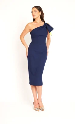 Meghan Cocktail Dress in Navy