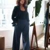 MELINDA TWO TONE JACKET IN black denim