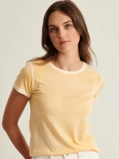 Miller Cotton T-Shirt in honey gold