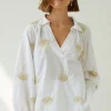 Mirelle Embroidered Top in white